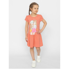 CSKG 63659-28 Платье для девочки,коралловый