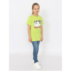 HSJG 63848-36 Футболка для девочки,лайм
