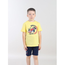 CWKB 90276-30 Комплект для мальчика (футболка, шорты),желтый
