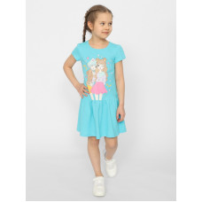 CSKG 63659-40 Платье для девочки,бирюзовый