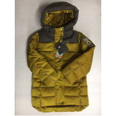 WF1706OR02 Пальто "Ивви", горчичный/"твид" кофе