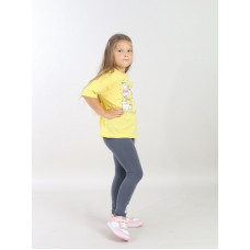 CWKG 90271-30 Комплект для девочки (футболка, брюки модель "легинсы"),желтый