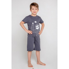 К 1575/темно-серый(малыши-ленивцы), пижама